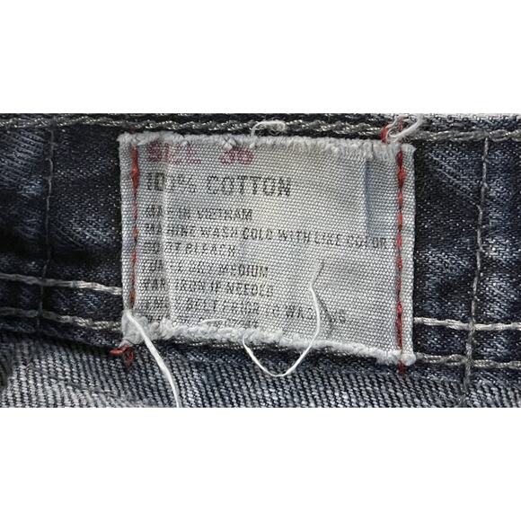 Vintage Y2K Ecko Unltd Denim Jeans Mens 36 Rhino Embroidered Baggy Wide Leg VTG - Picture 7 of 8